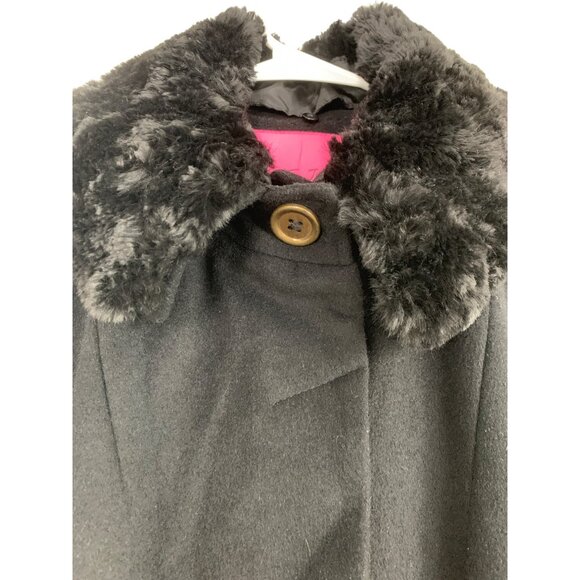 Rare Vintage Y2K Betsey Johnson 14 Black Wool Coat Flared Corset Size 14 RR10272 - Picture 14 of 16